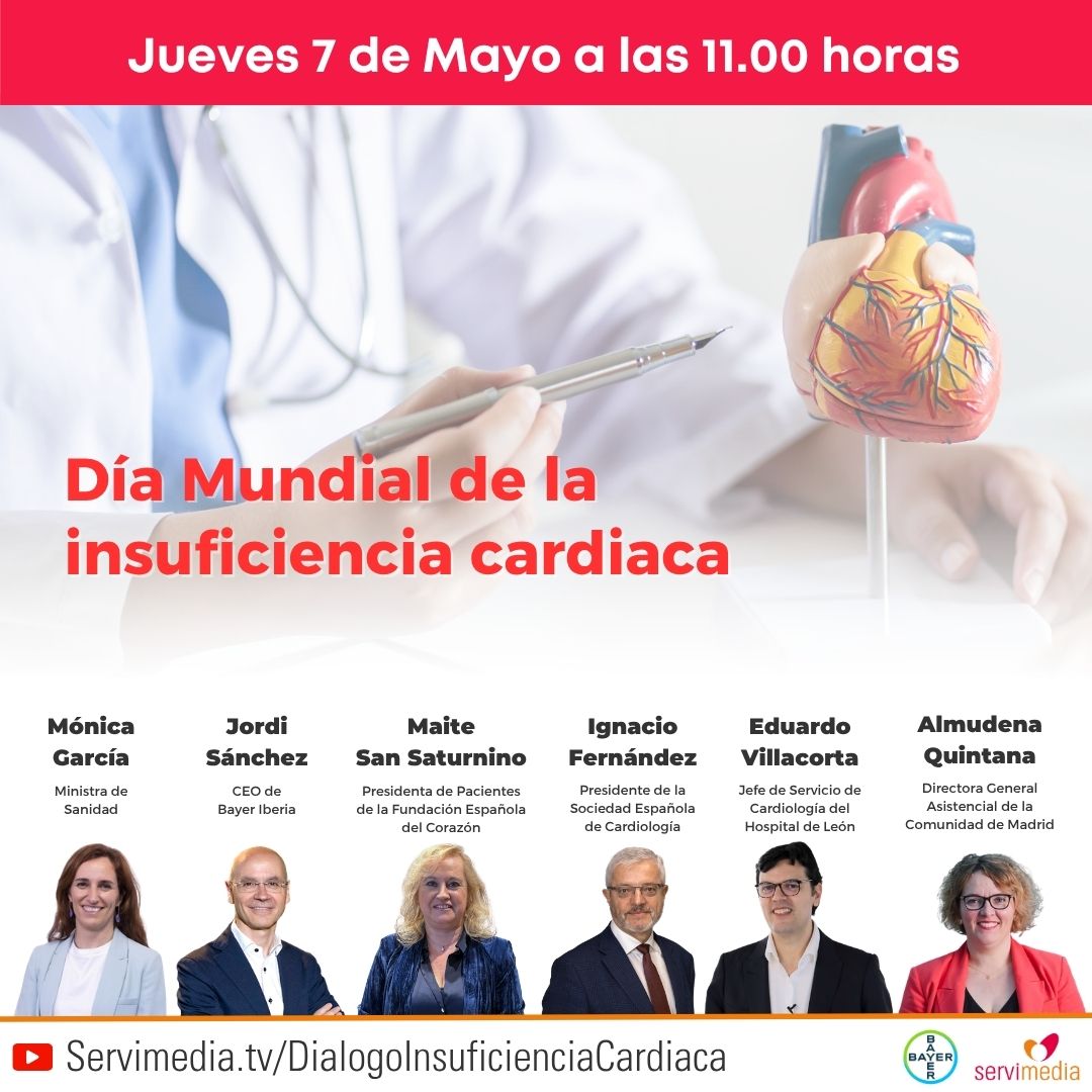 Cartel del diálogo sobre Día Mundial Insuficiencia Cardiaca