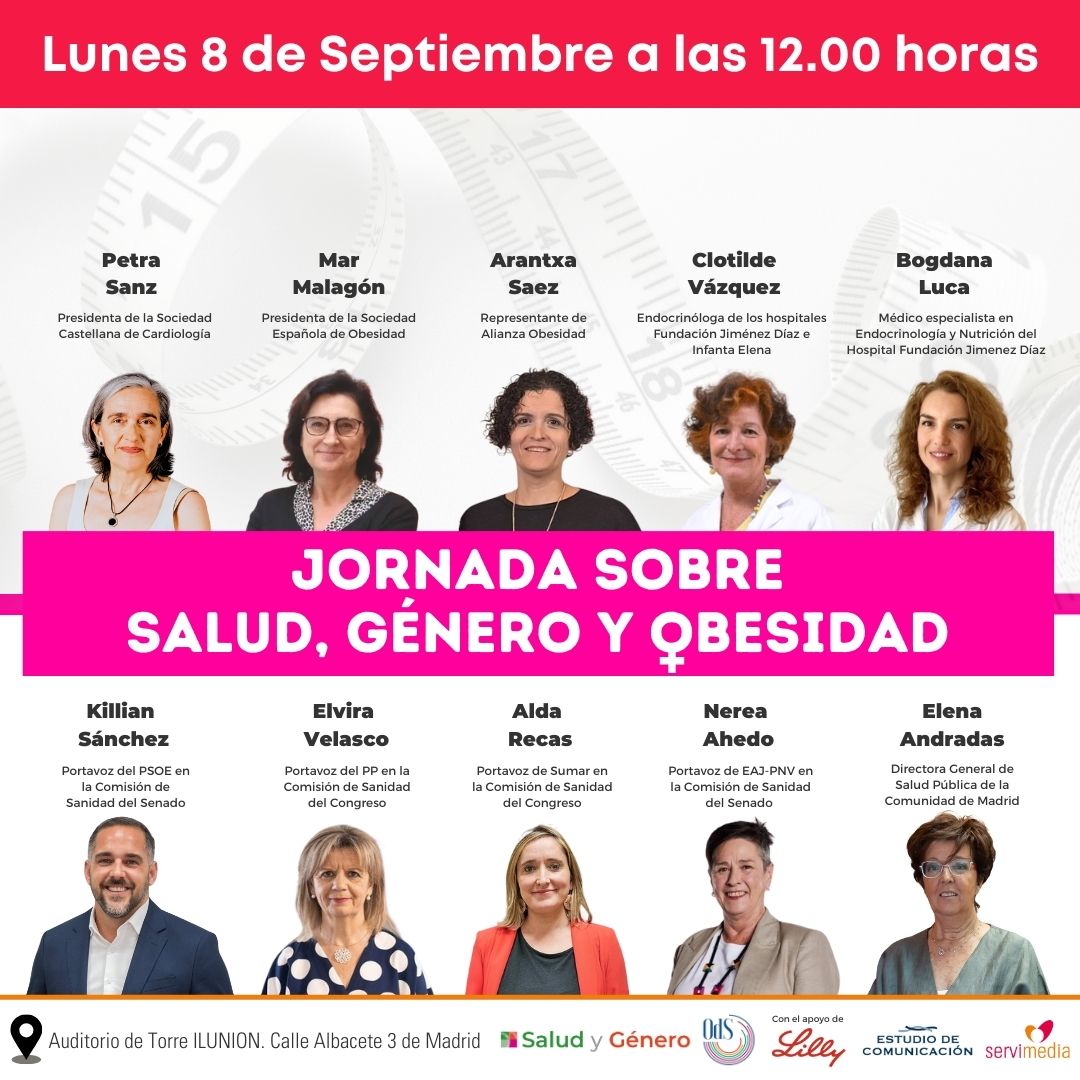 Cartel de la jornada sobre 'Salud, género y obesidad'