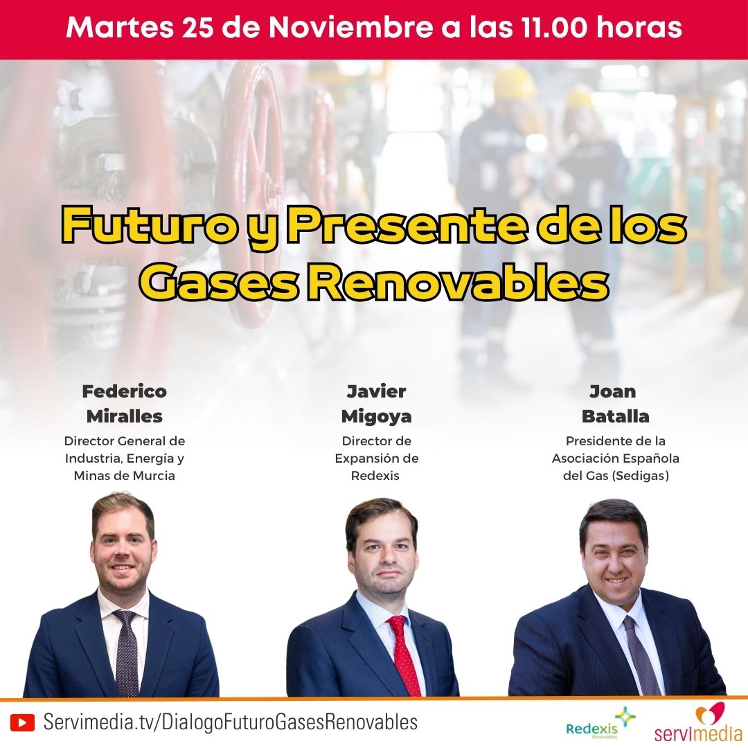 Cartel del diálogo sobre Futuro y Presente de los gases renovables