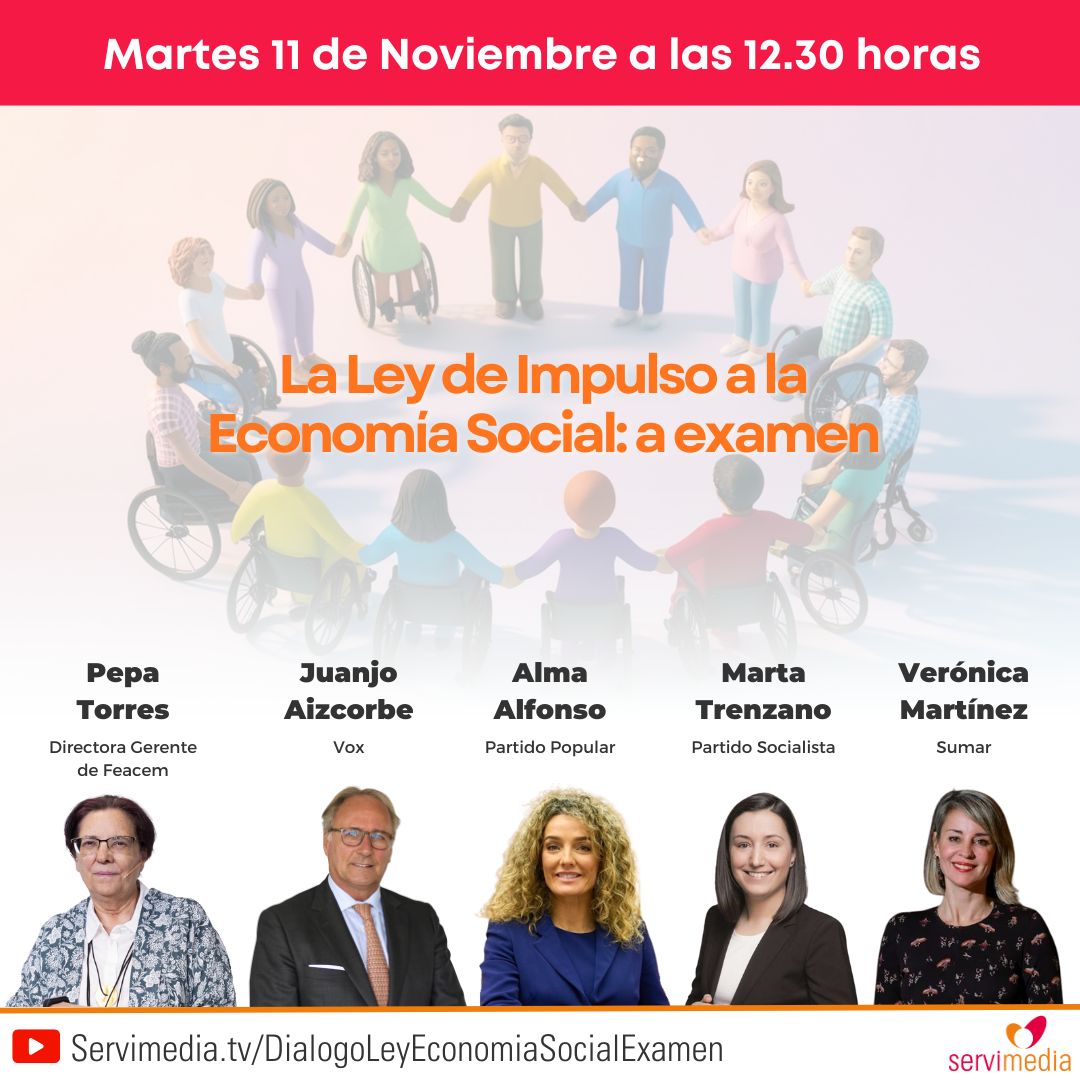 Cartel del diálogo sobre la Ley de Impulso a la Economía Social
