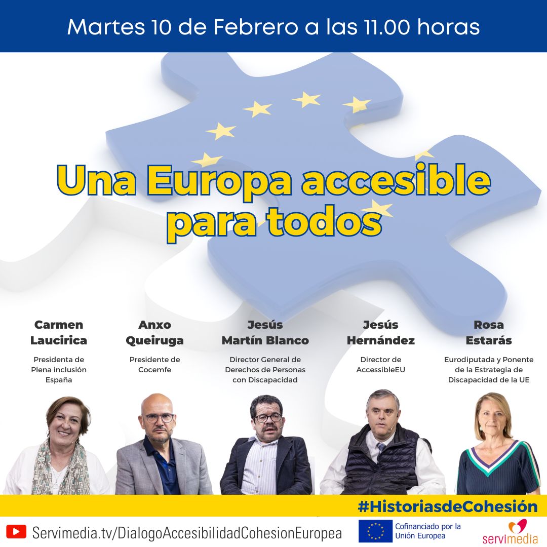 Cartel del diálogo sobre "Una Europa accesible para todos"