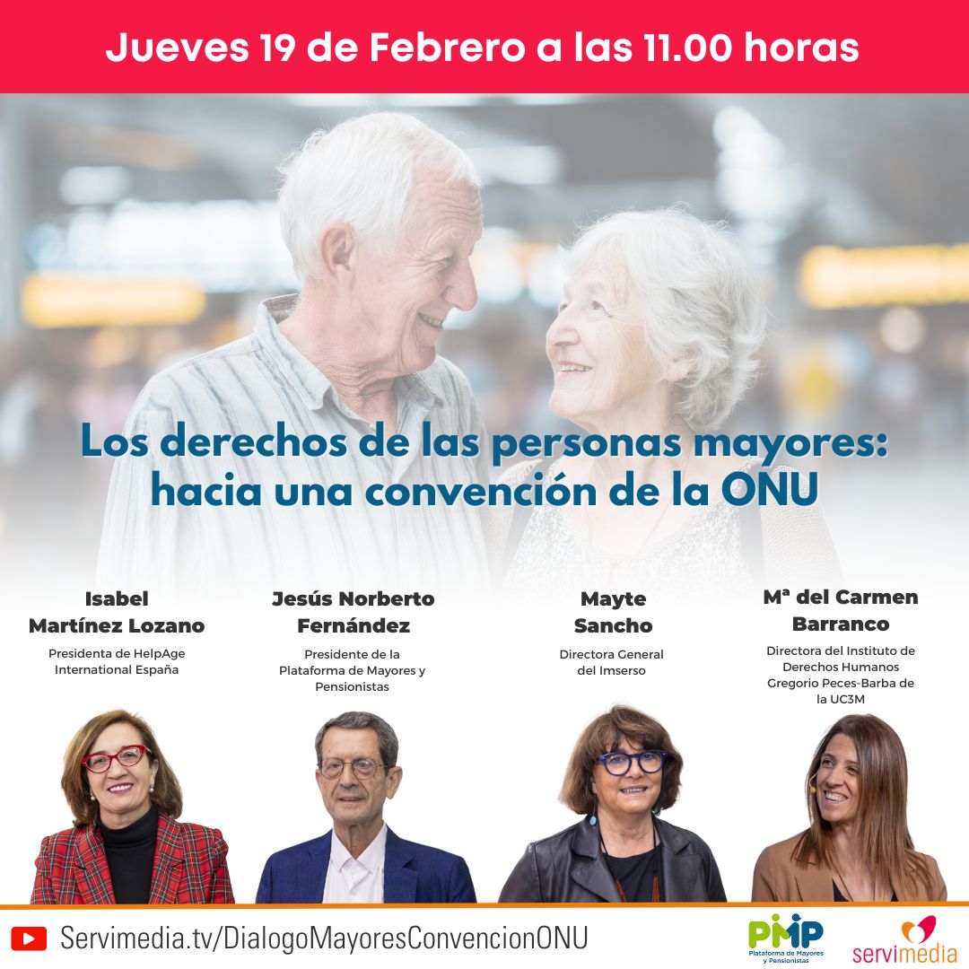 Cartel del diálogo sobre Los derechos de las personas mayores: hacia una convención de la ONU