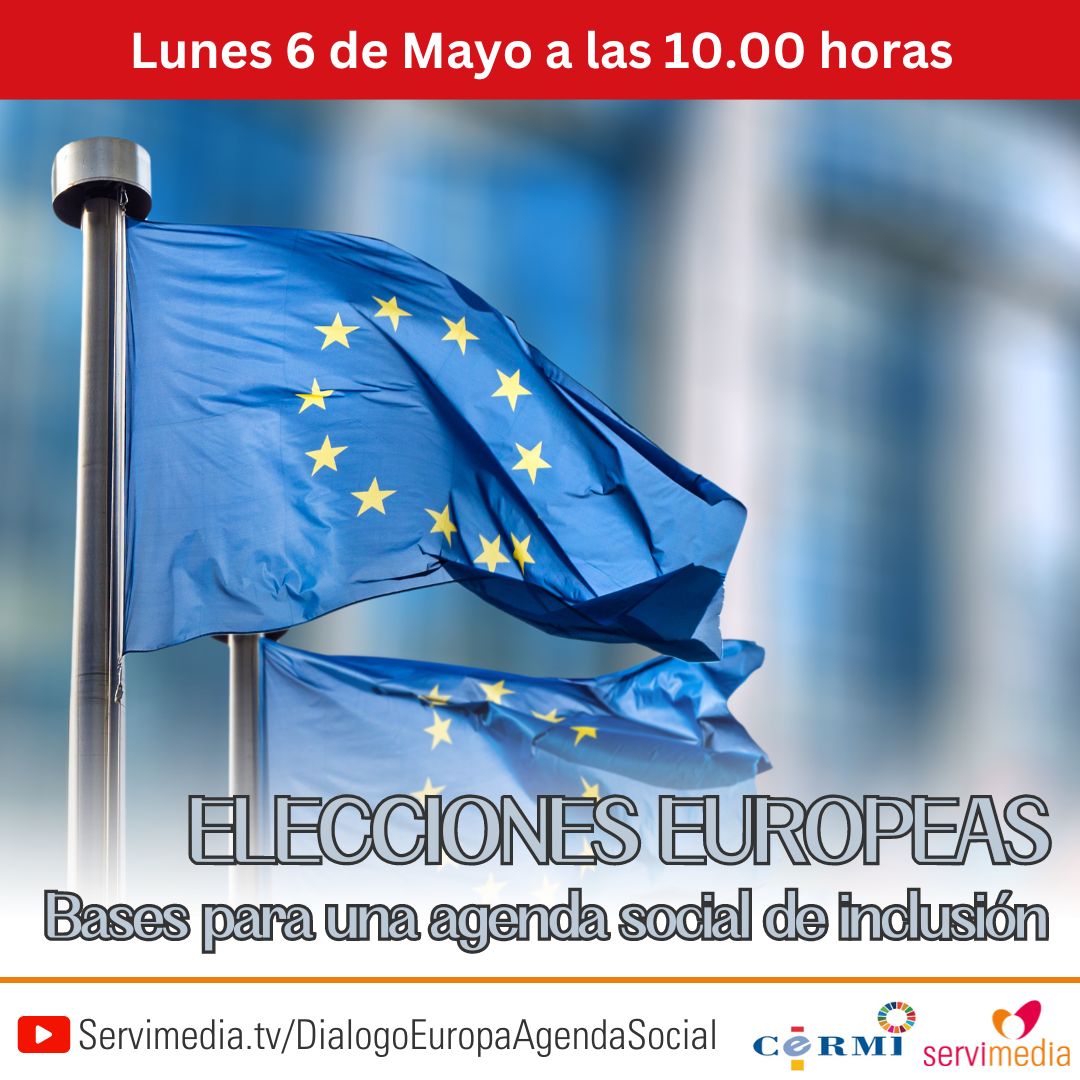 Cartel del diálogo sobre Elecciones Europeas y agenda social