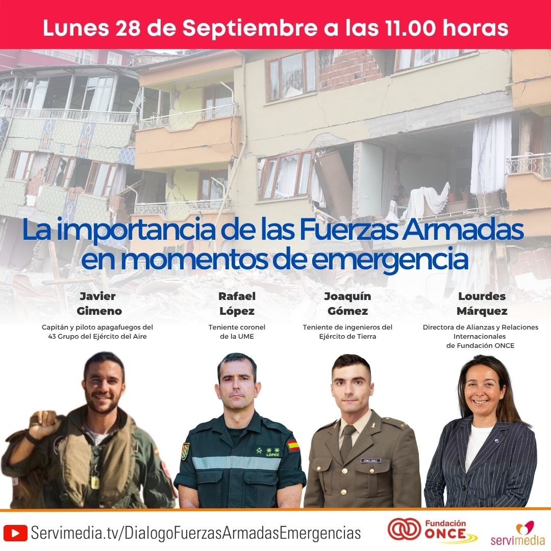 Diálogo sobre 'La importancia de las Fuerzas Armadas en momentos de emergencia'