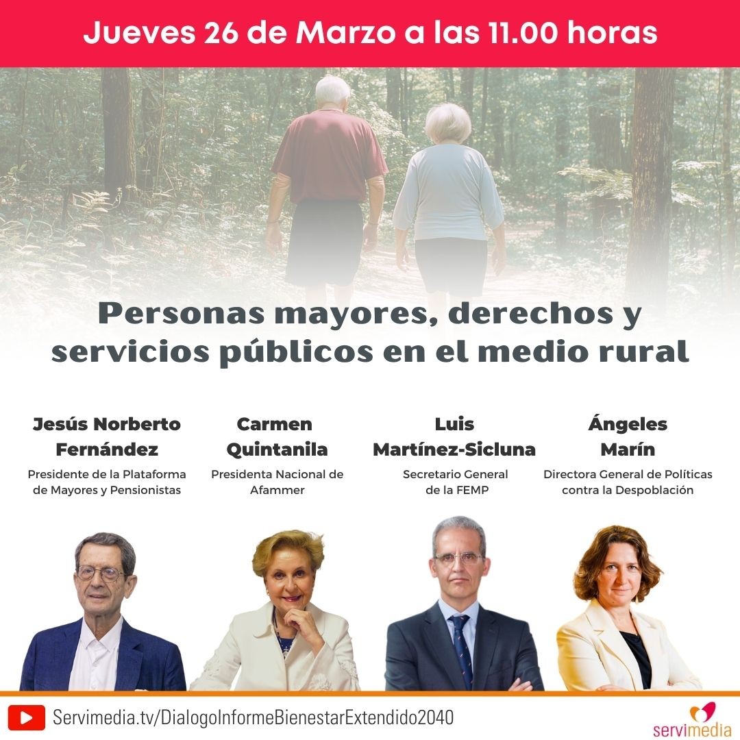 Diálogo sobre 'Personas mayores, derechos y servicios públicos en el medio rural'