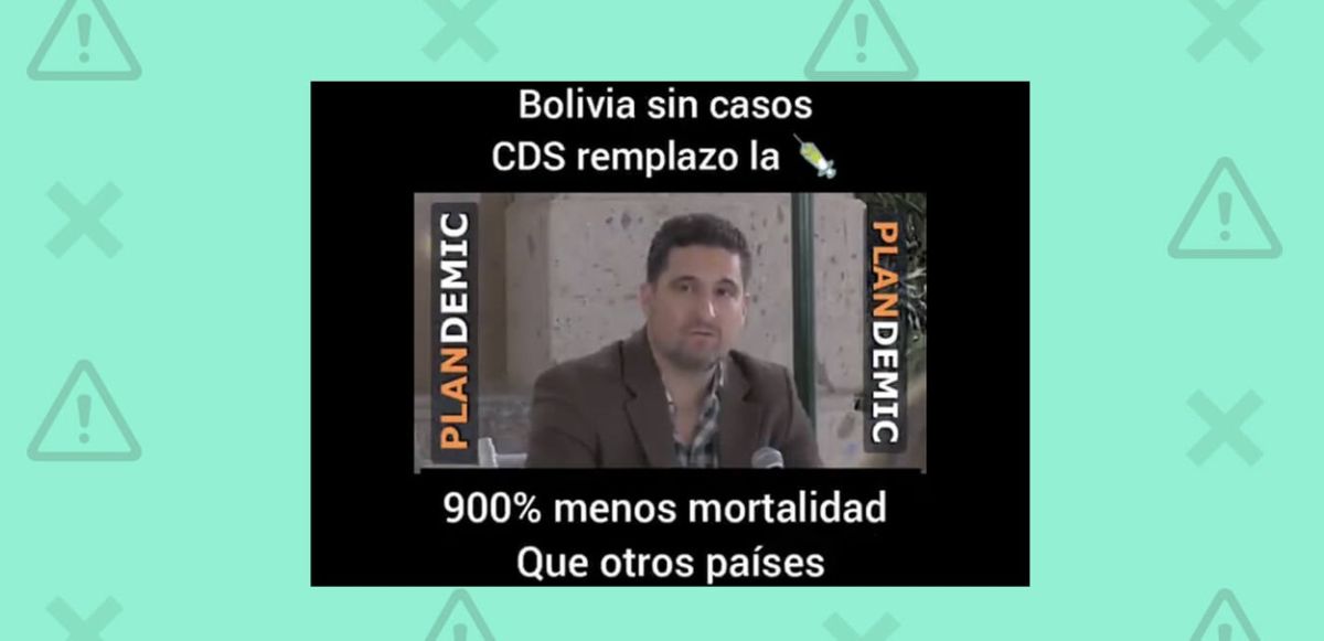 El dióxido de cloro reaparece en un bulo que achaca a este peligrosa  sustancia el freno de la Covid-19 en Bolivia, Líder en Información Social